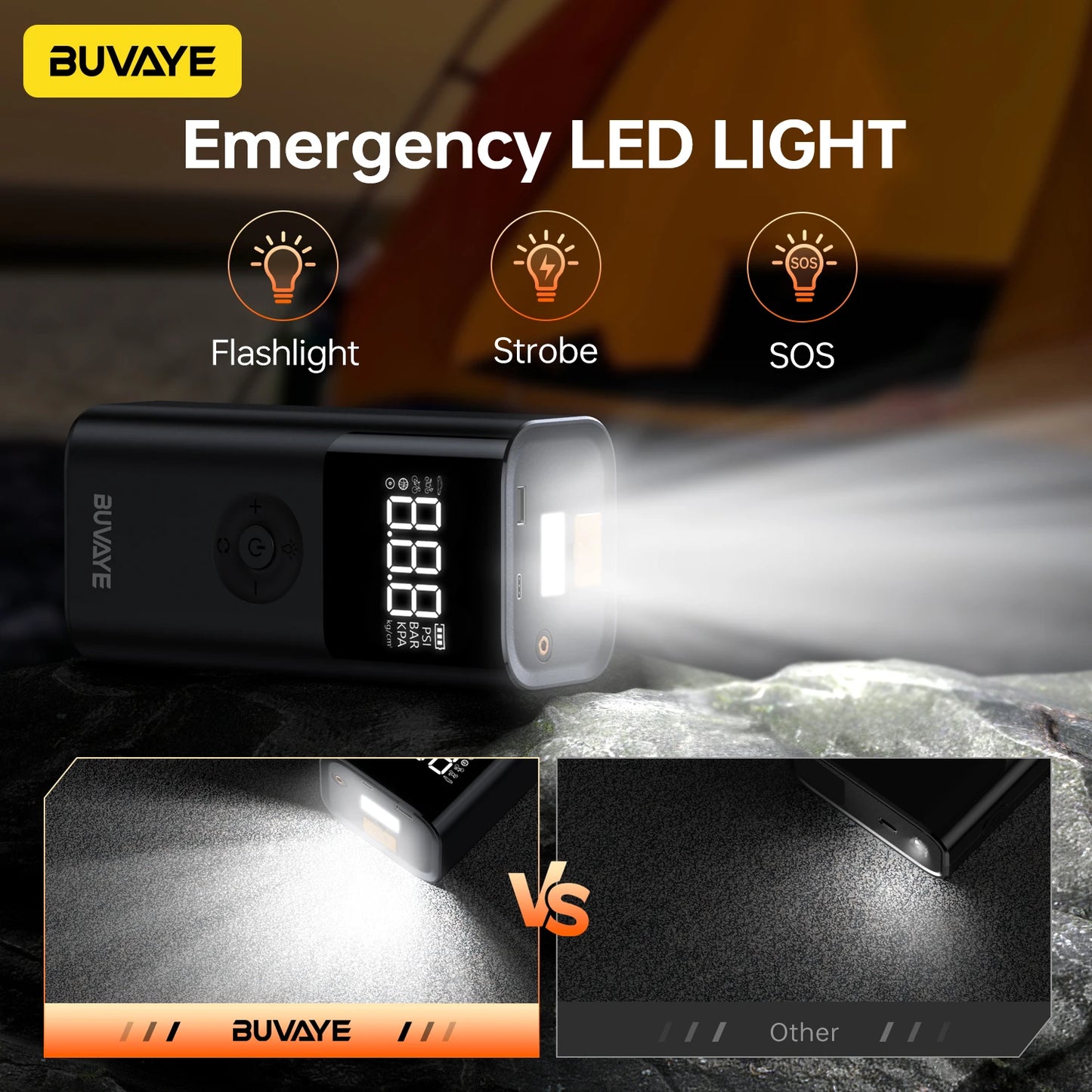 BUVAYE 4-in-1 Power Bank & Jump Starter