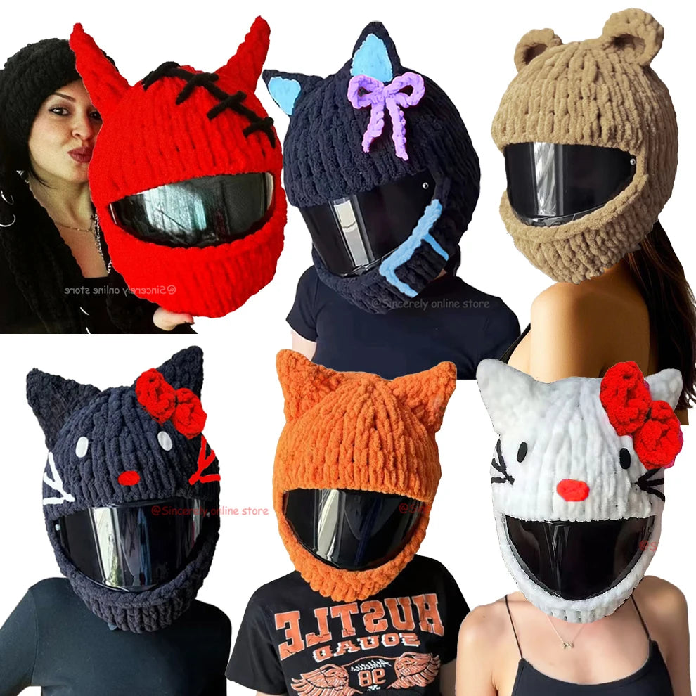Universal Plush Rabbit Helmet Cover β Motorcycle Styling Gift