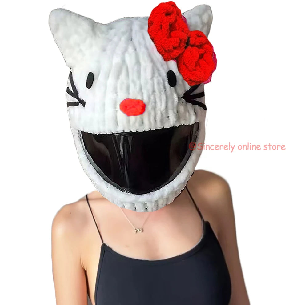 Universal Plush Rabbit Helmet Cover β Motorcycle Styling Gift