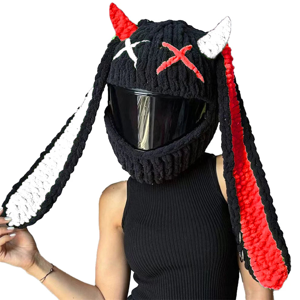Universal Plush Rabbit Helmet Cover β Motorcycle Styling Gift