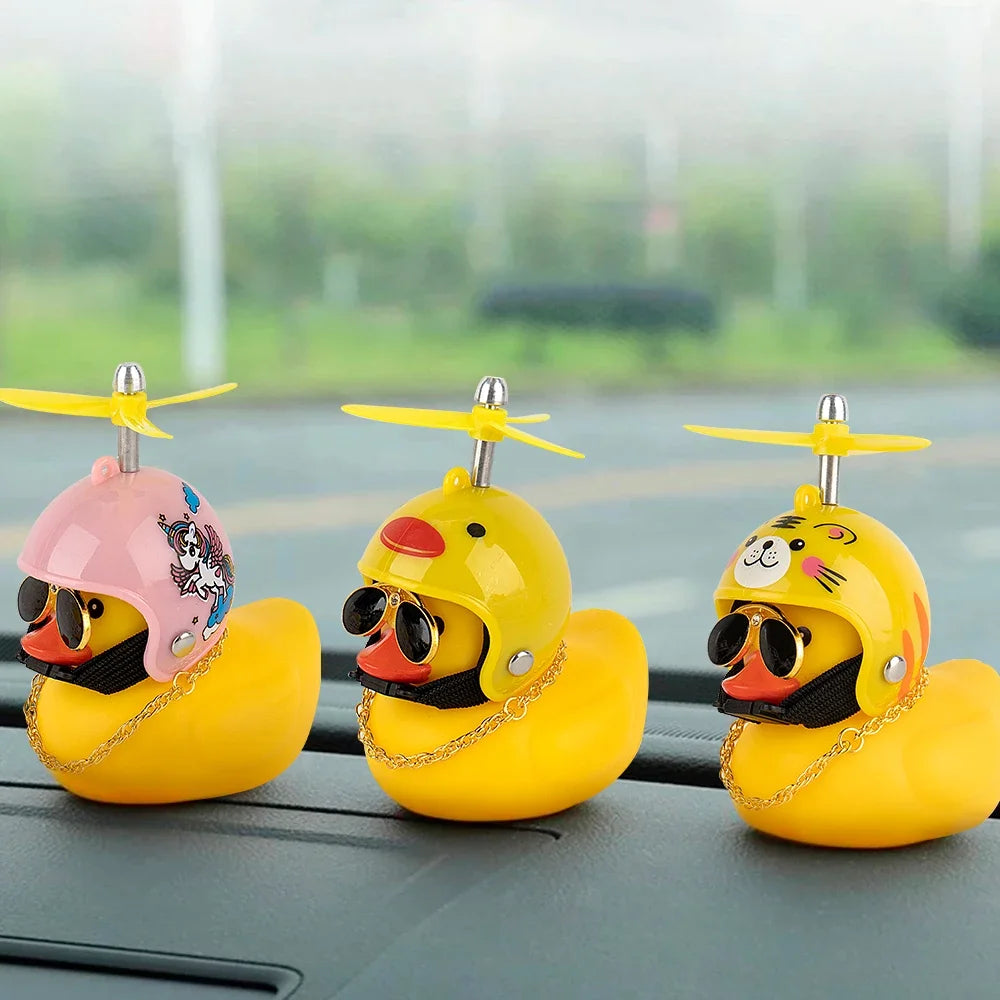Bike Duck Horn with LED & Propeller
