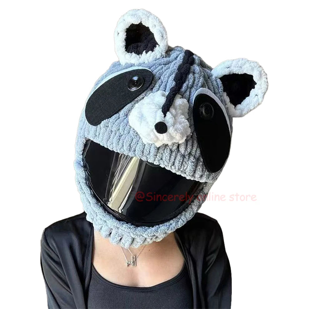 Universal Plush Rabbit Helmet Cover β Motorcycle Styling Gift