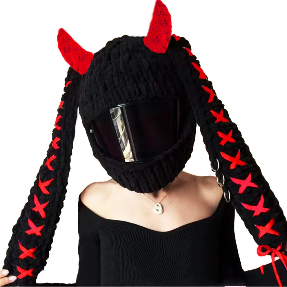 Universal Plush Rabbit Helmet Cover β Motorcycle Styling Gift