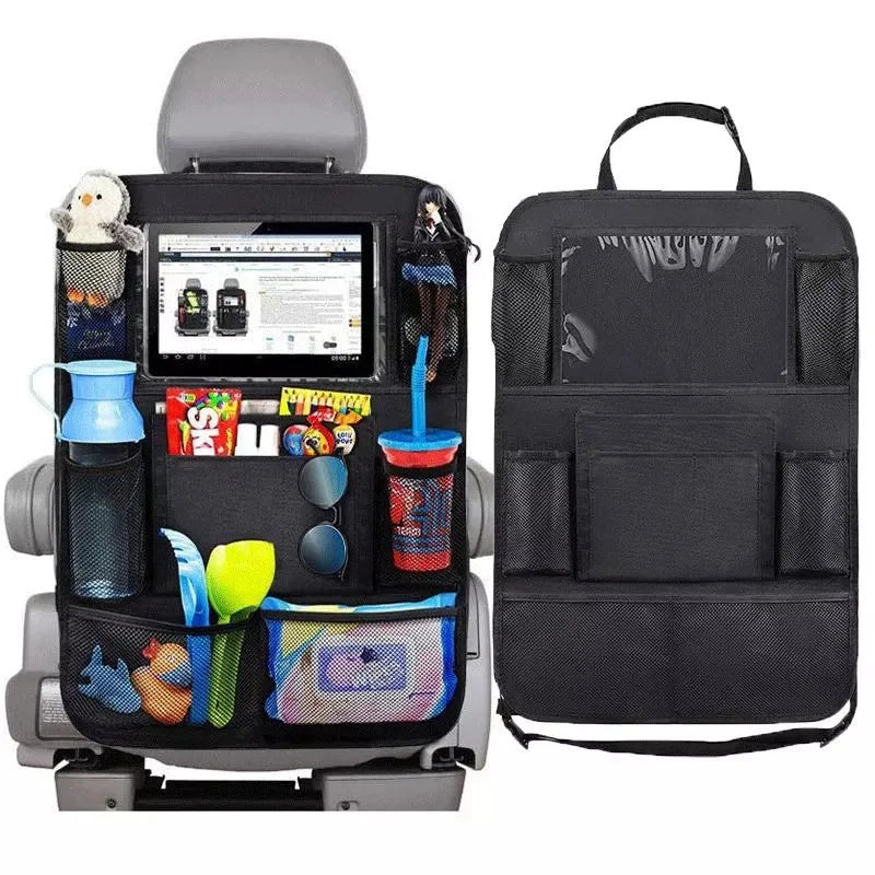 Car Backseat Organizer with Tablet Holder & Storage Pockets