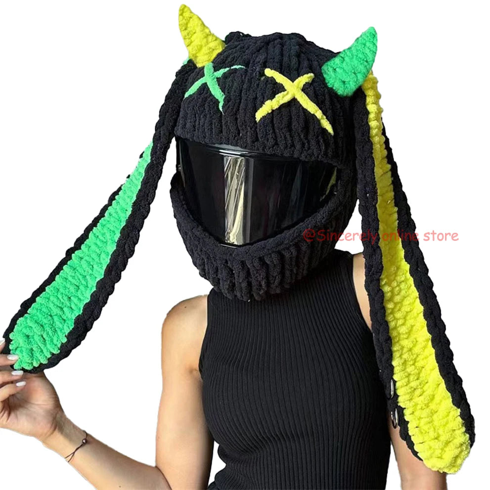 Universal Plush Rabbit Helmet Cover β Motorcycle Styling Gift