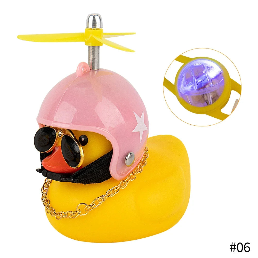 Bike Duck Horn with LED & Propeller
