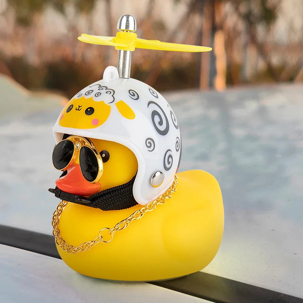 Bike Duck Horn with LED & Propeller