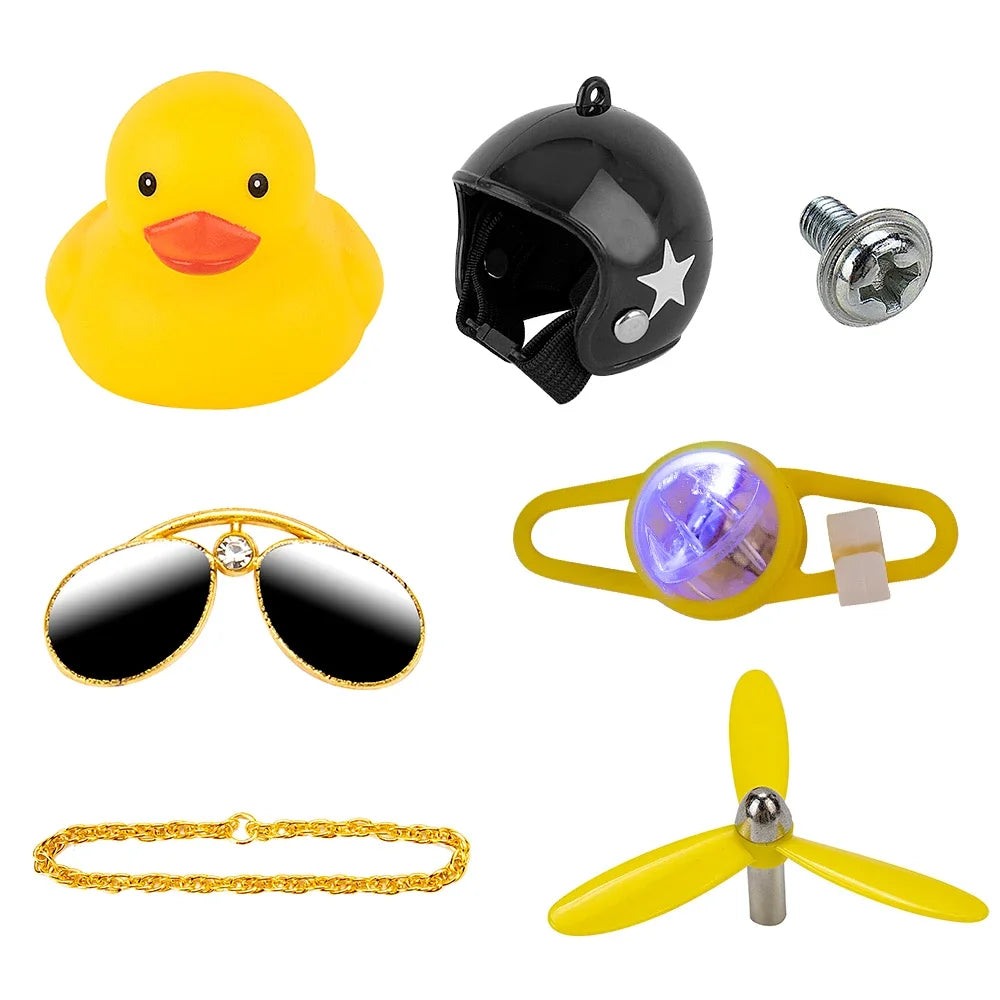 Bike Duck Horn with LED & Propeller