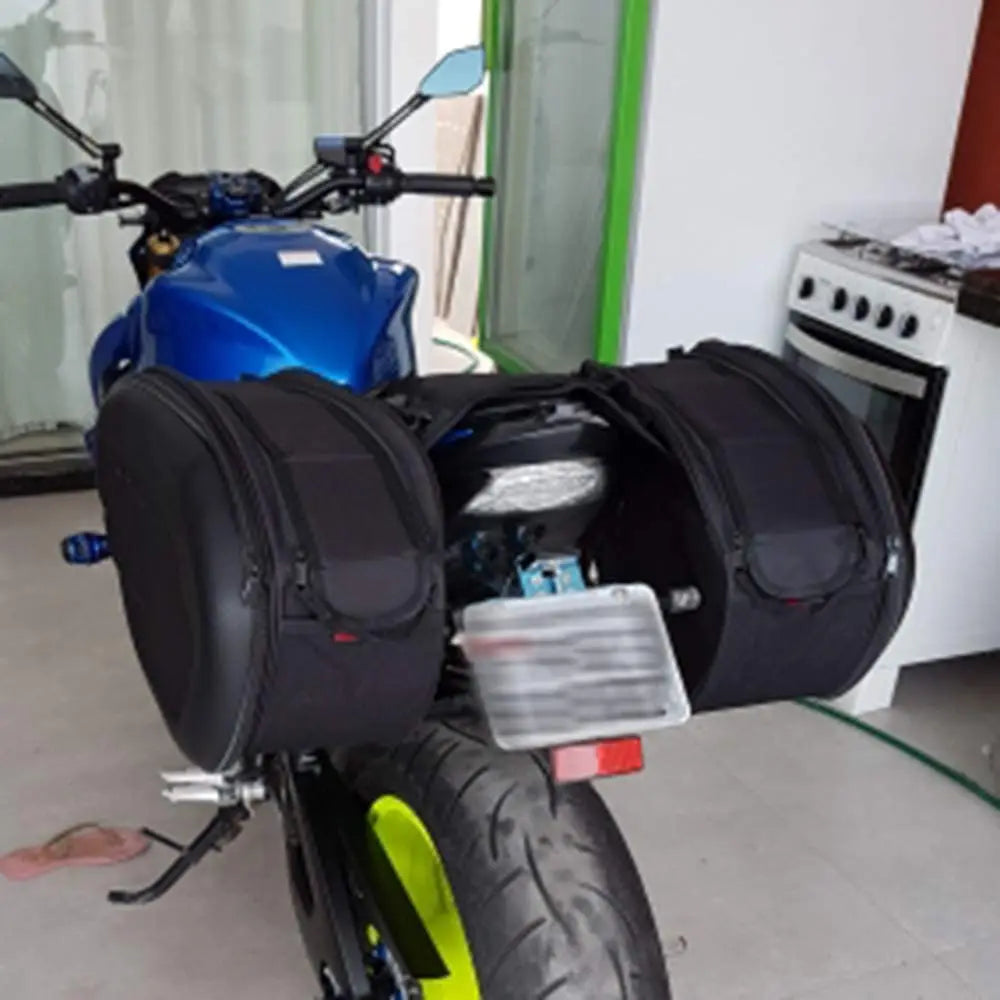 Waterproof Side Bags for Motorcycle β 2pcs with Rain Cover