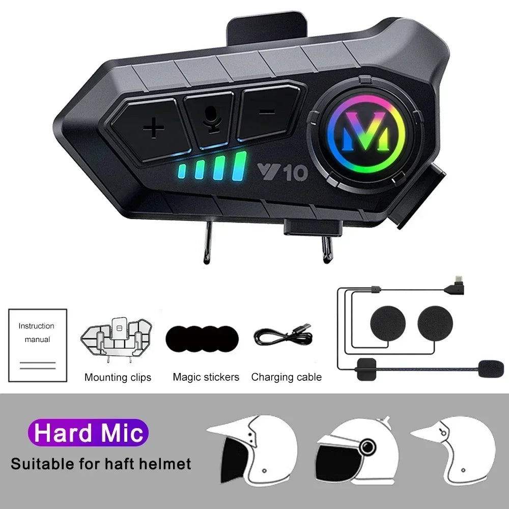 Motorcycle Helmet Headset– Bluetooth, Waterproof, Long Standby