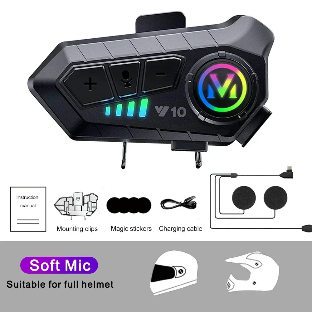 Motorcycle Helmet Headset– Bluetooth, Waterproof, Long Standby