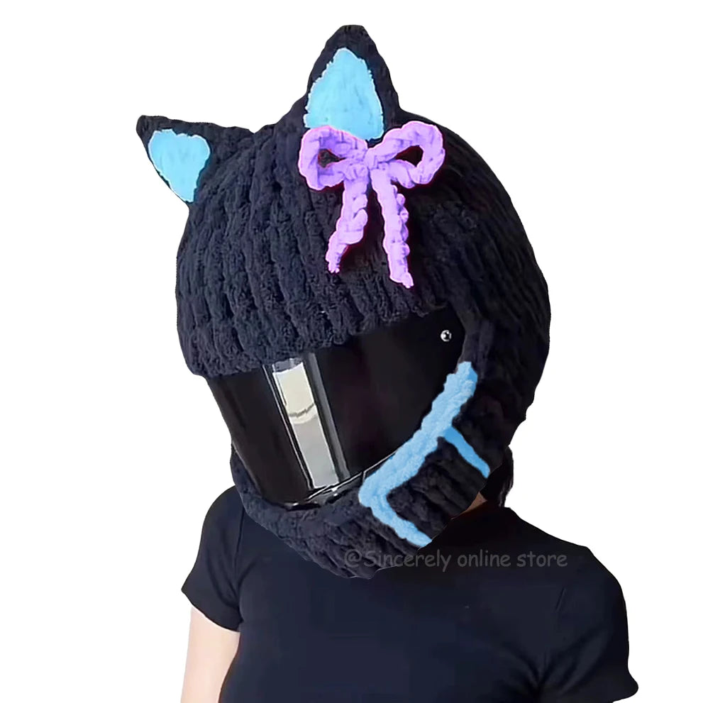 Universal Plush Rabbit Helmet Cover β Motorcycle Styling Gift