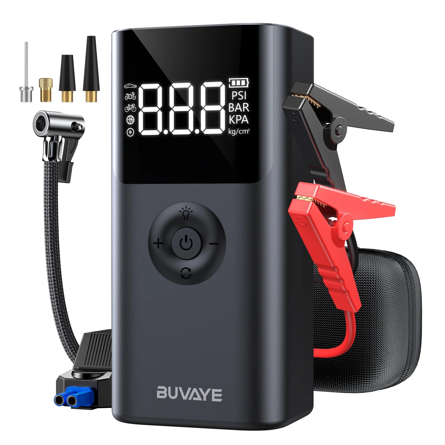 BUVAYE 4-in-1 Power Bank & Jump Starter