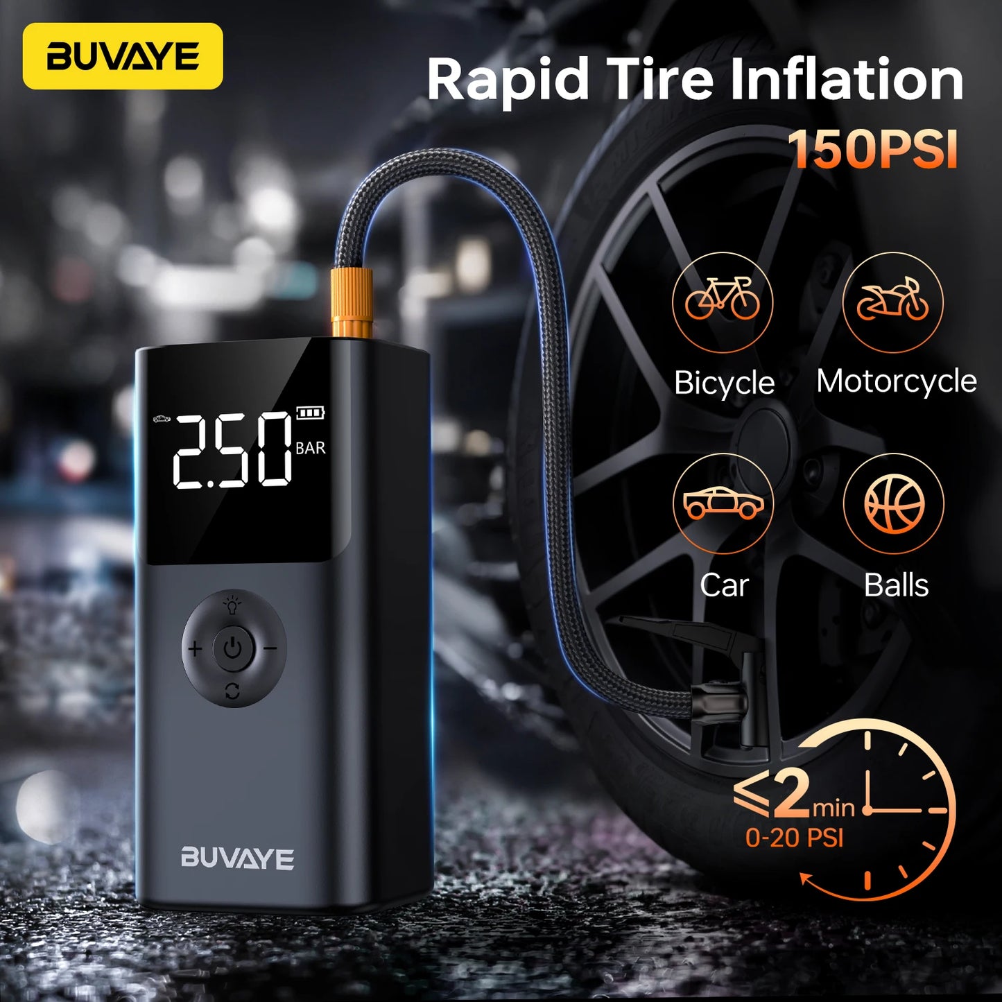BUVAYE 4-in-1 Power Bank & Jump Starter