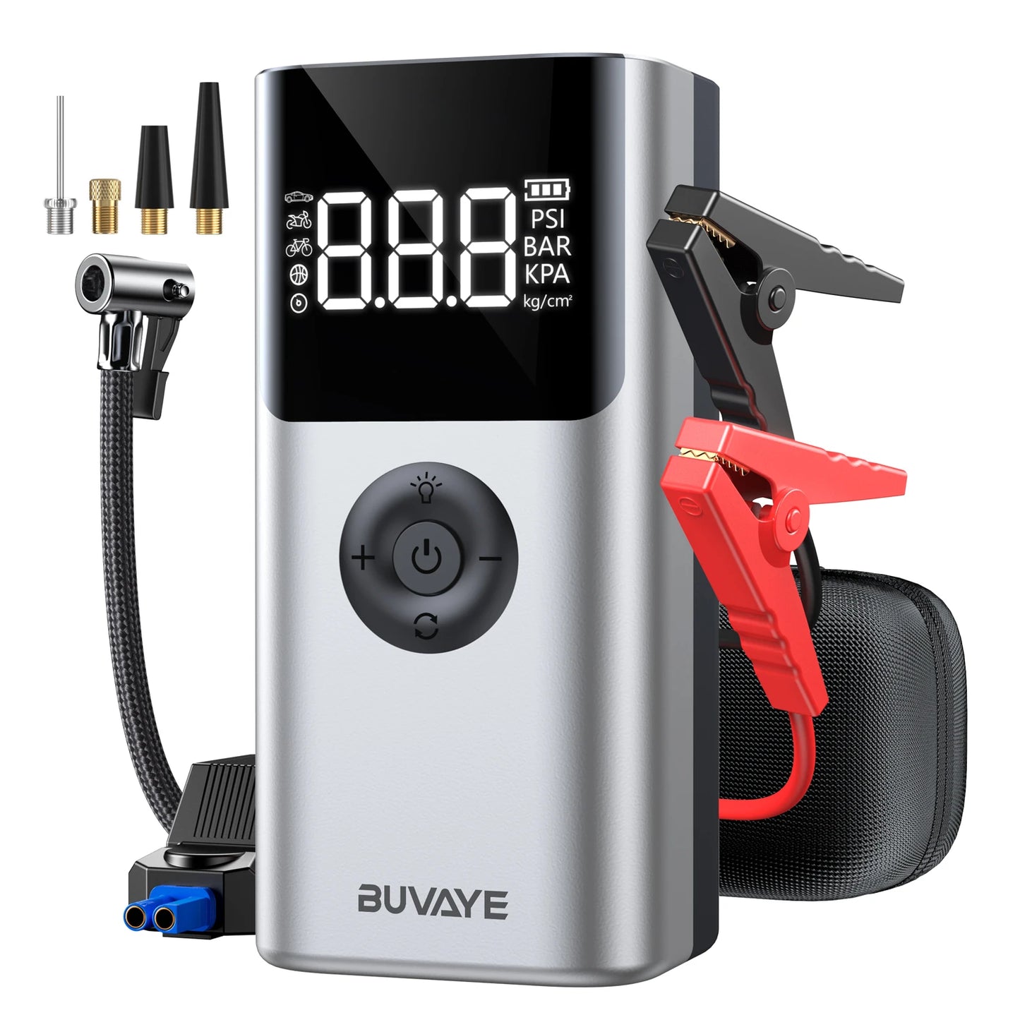 BUVAYE 4-in-1 Power Bank & Jump Starter