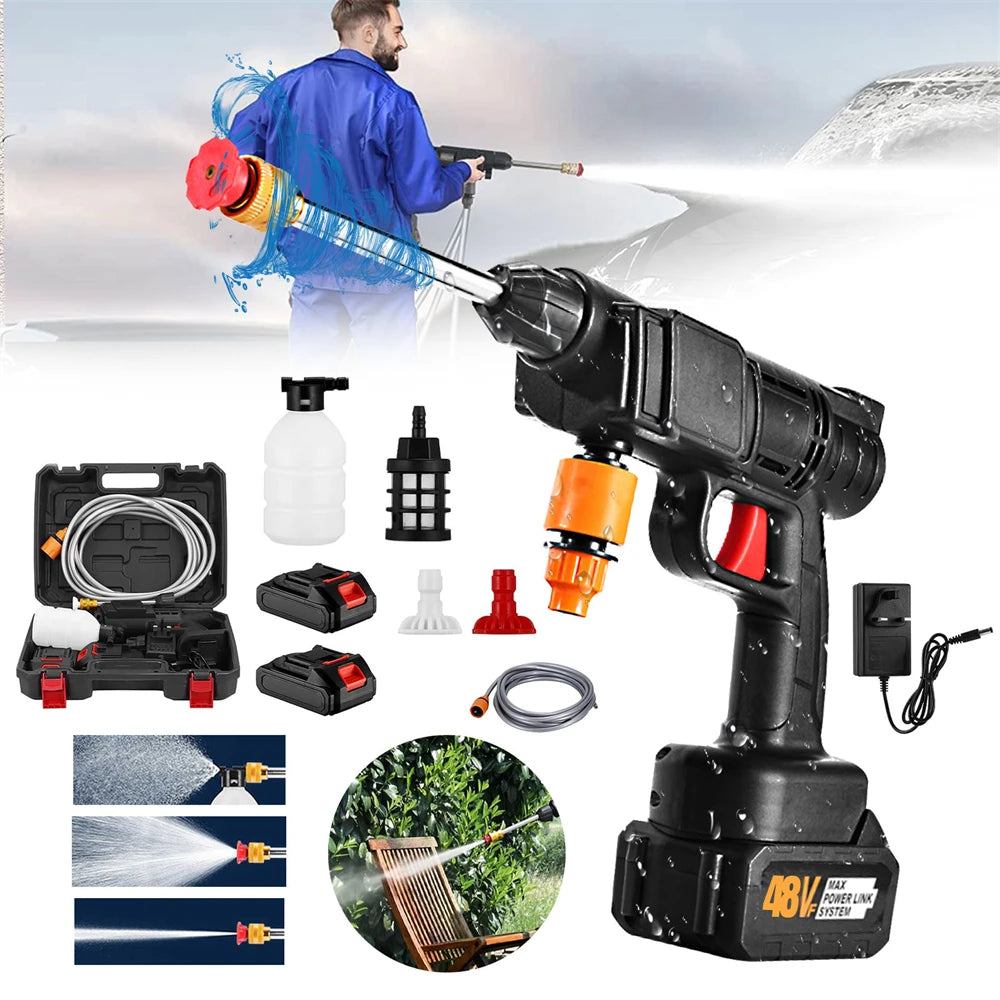Cordless Car Pressure Washer β 48V Lithium Battery, 30Bar