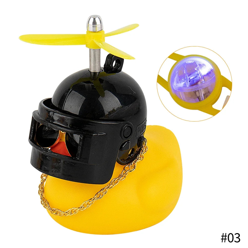 Bike Duck Horn with LED & Propeller