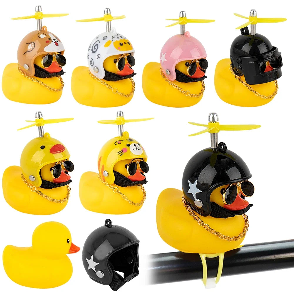 Bike Duck Horn with LED & Propeller