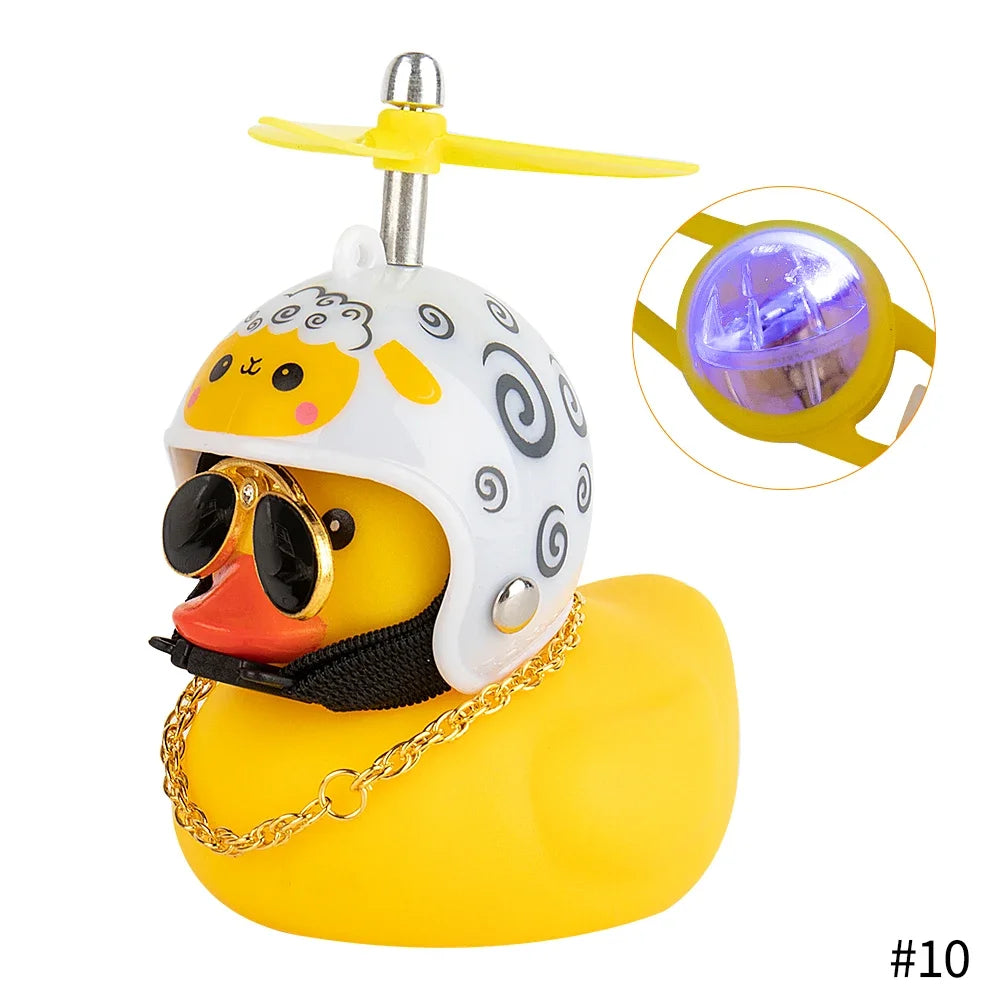 Bike Duck Horn with LED & Propeller