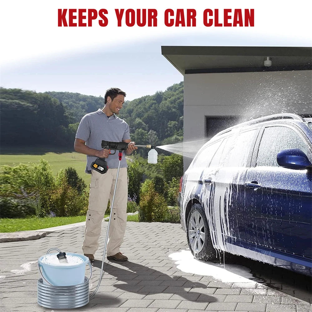 Cordless Car Pressure Washer β 48V Lithium Battery, 30Bar