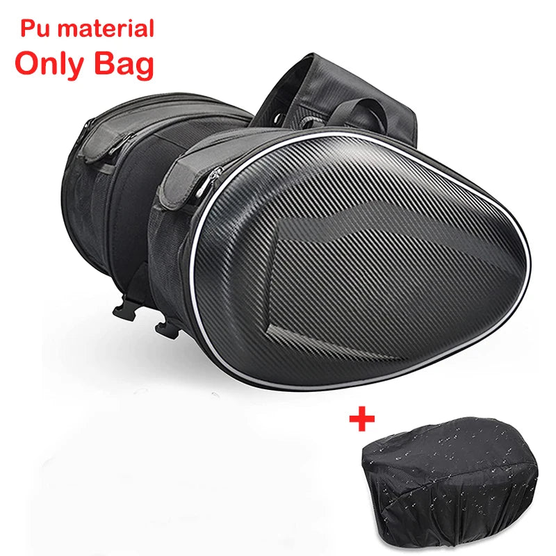 Waterproof Side Bags for Motorcycle β 2pcs with Rain Cover
