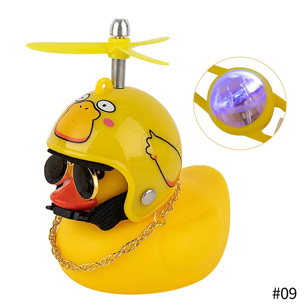 Bike Duck Horn with LED & Propeller