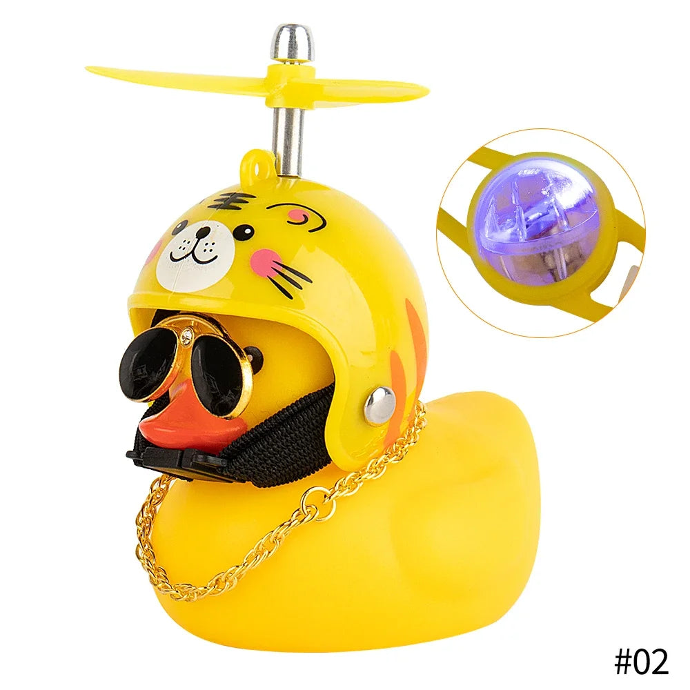 Bike Duck Horn with LED & Propeller
