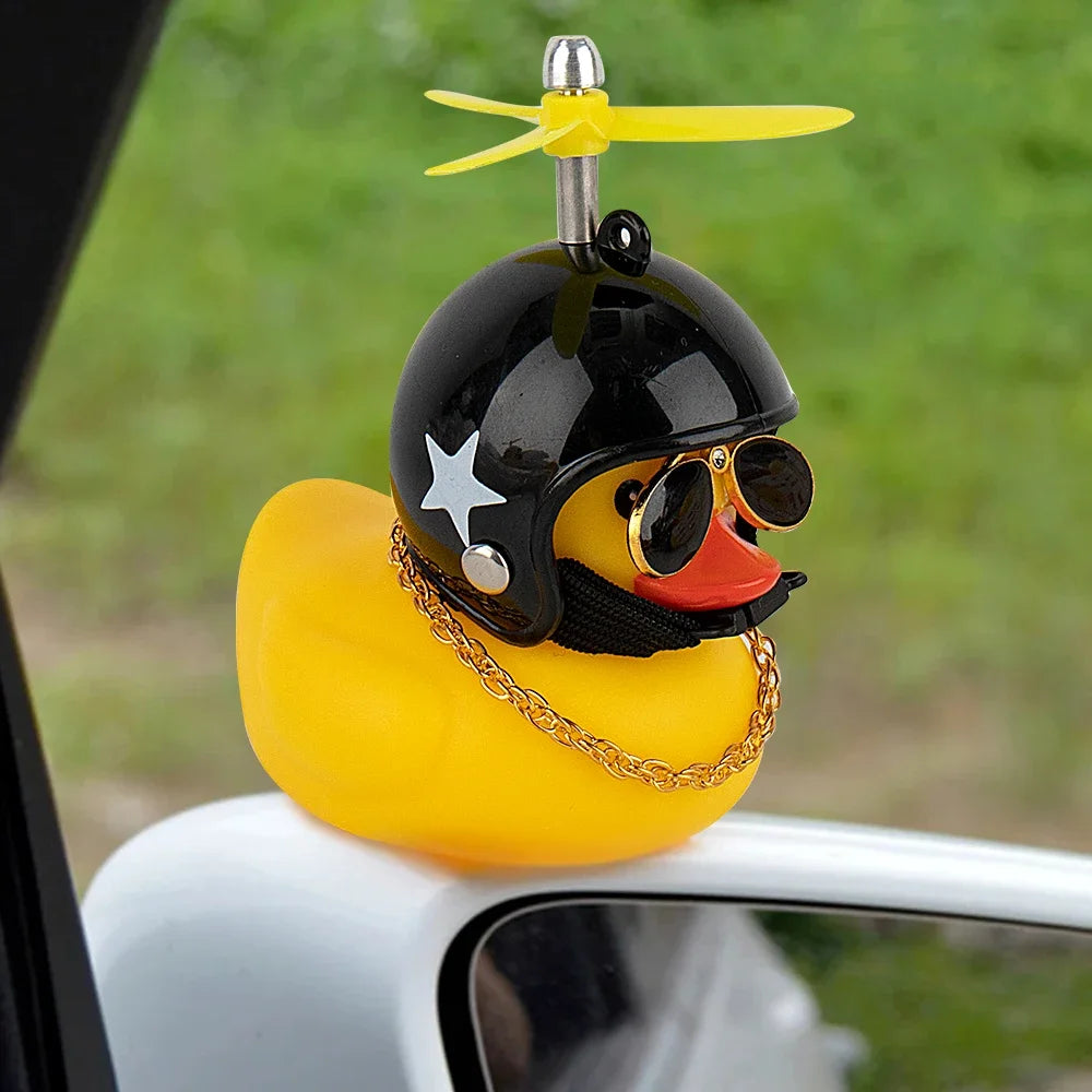 Bike Duck Horn with LED & Propeller
