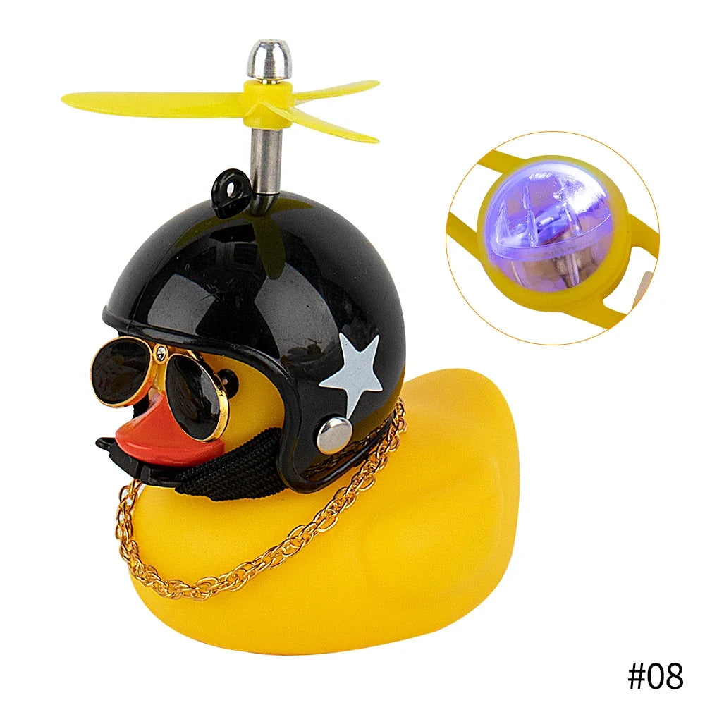 Bike Duck Horn with LED & Propeller