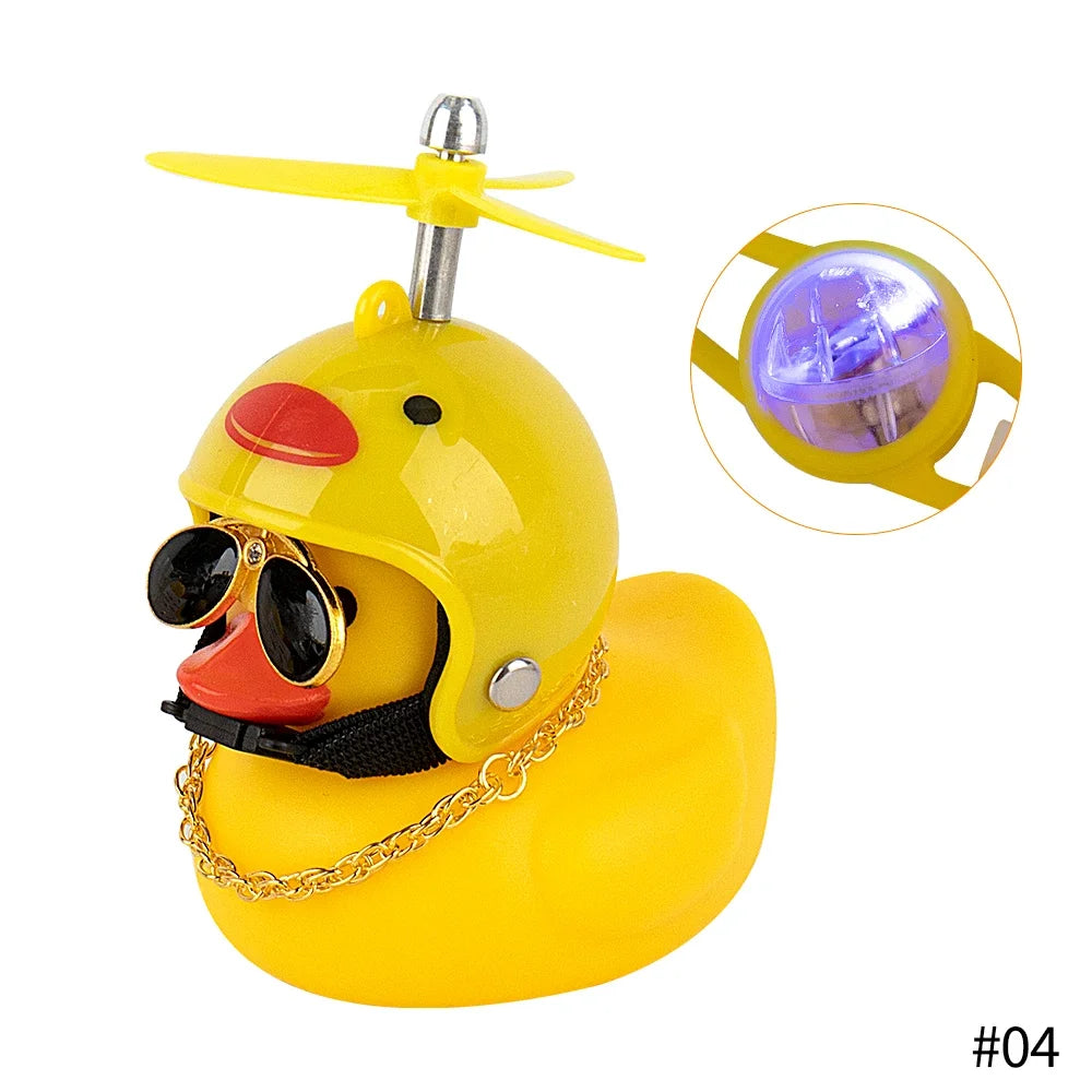 Bike Duck Horn with LED & Propeller