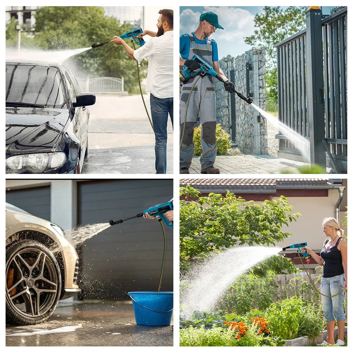 Gisam 250Bar Brushless Electric High Pressure Washer Gun