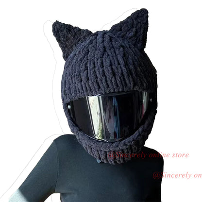 Universal Plush Rabbit Helmet Cover – Motorcycle Styling Gift