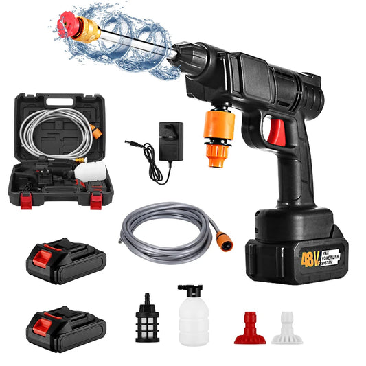 Cordless Car Pressure Washer – 48V Lithium Battery, 30Bar