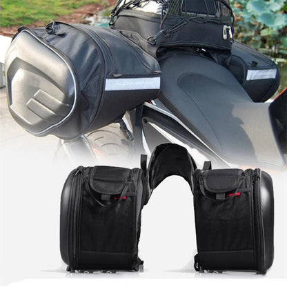 Waterproof Side Bags for Motorcycle – 2pcs with Rain Cover