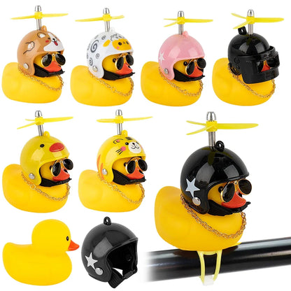 Bike Duck Horn with LED & Propeller