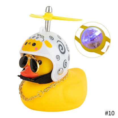 Bike Duck Horn with LED & Propeller