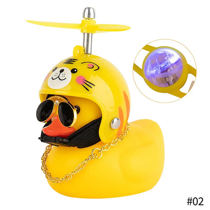 Bike Duck Horn with LED & Propeller